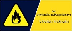 čas zvýšeného nebezpečenstva vzniku požiaru