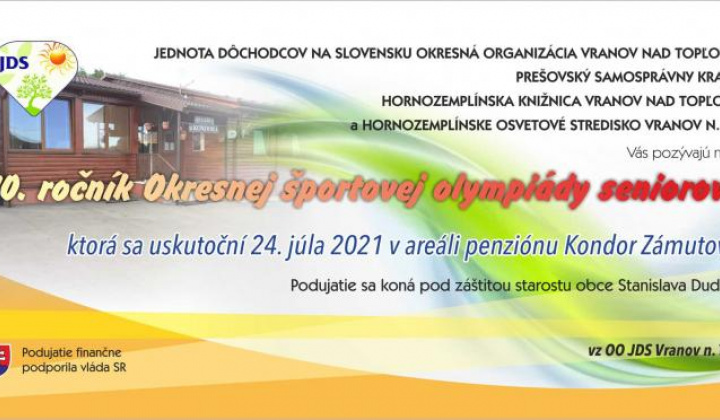 1. fotografia fotogalérie Základná organizácia Jednoty dôchodcov Hlinné / Športové hry seniorov JDS – 10. ročník (2021) - foto
