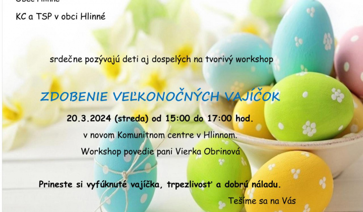 1. fotografia fotogalérie Zdobenie veľkonočných vajíčok v spolupráci s TSP a KC.
