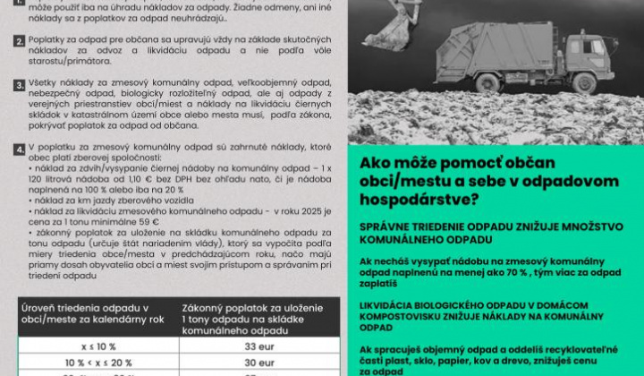 1. fotografia fotogalérie Prečo sa zvyšujú poplatky za komunálny odpad? - foto