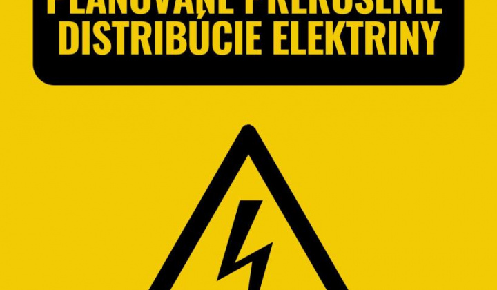 Fotka - Plánované prerušenie distribúcie elektriny