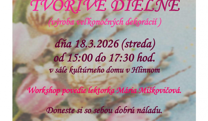 Fotka - Veľkonočné tvorivé dielne