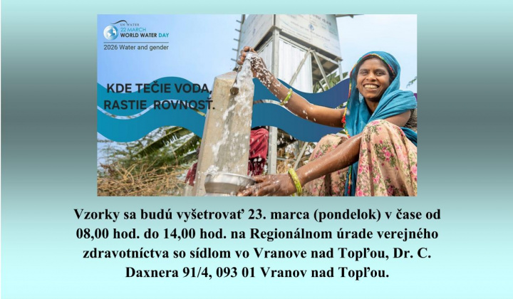 Fotka - Svetový deň vody 2026