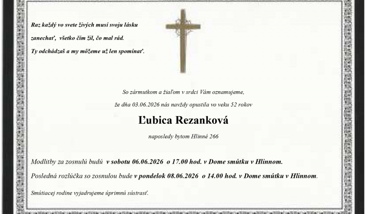 Fotka - Parte Ľubica Rezanková