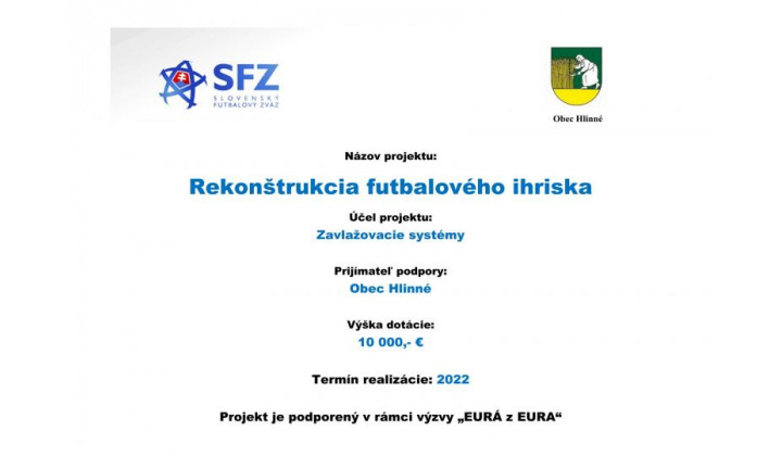 Fotka - Rekonštrukcia futbalového ihriska