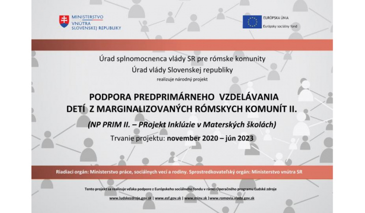 Fotka - Podpora predprimárneho vzdelávania detí z marginalizovaných rómskych komunít II